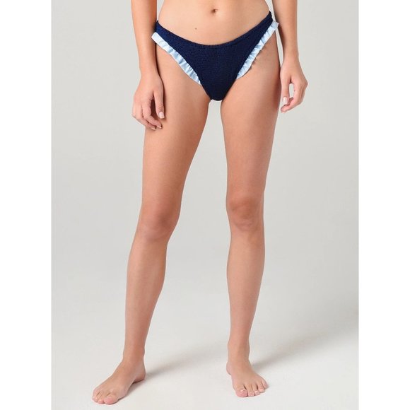 Hunza G x Pandora Sykes Tracey Frill Ruffle Bikini Bathing Suit - Picture 5 of 14